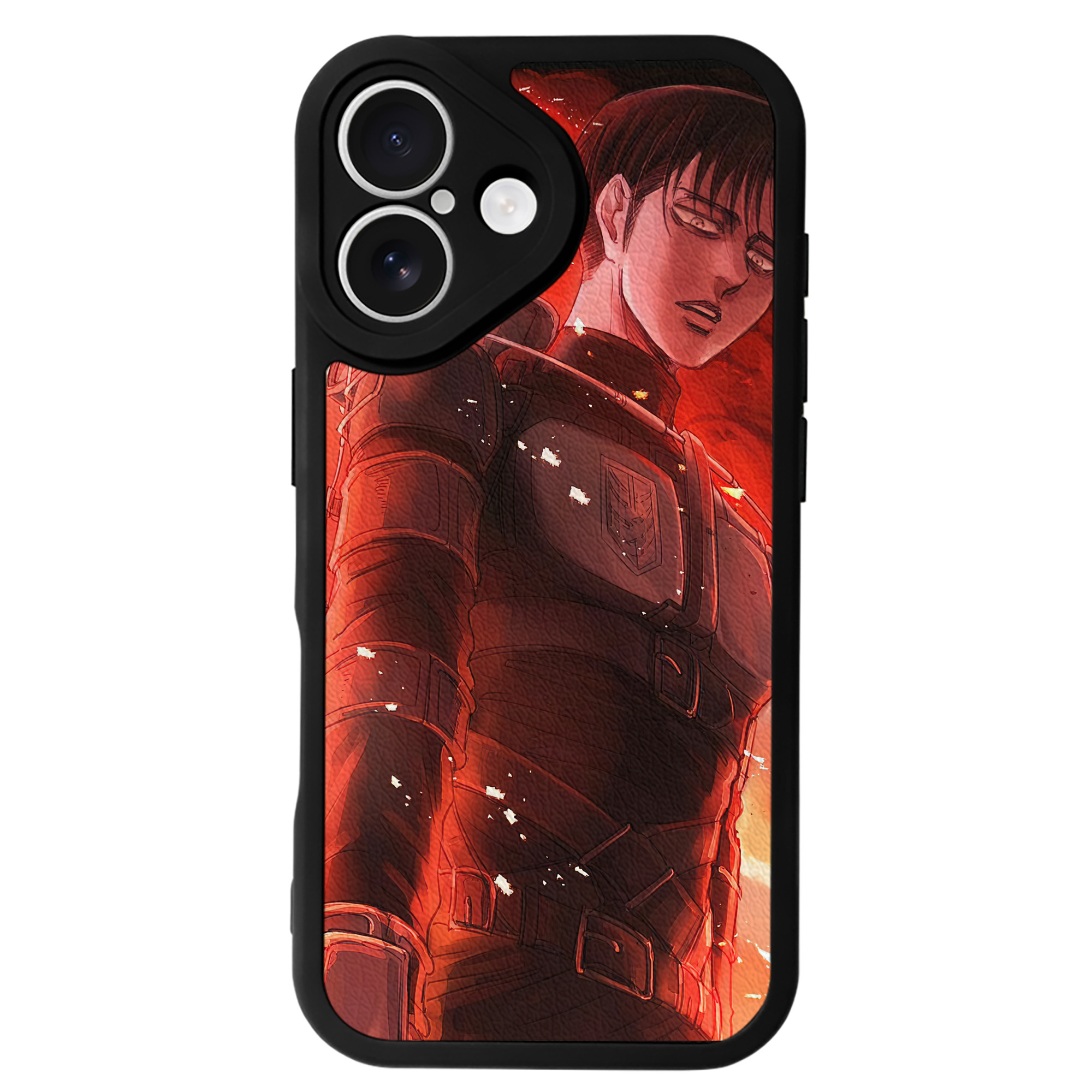 （画像用） 進撃の巨人 Attack on Titan 【iPhone 16シリーズ対応】シリコンスマホケース（レザー調） 材質：シリコン